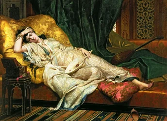 Odalisca con un laúd, 1876